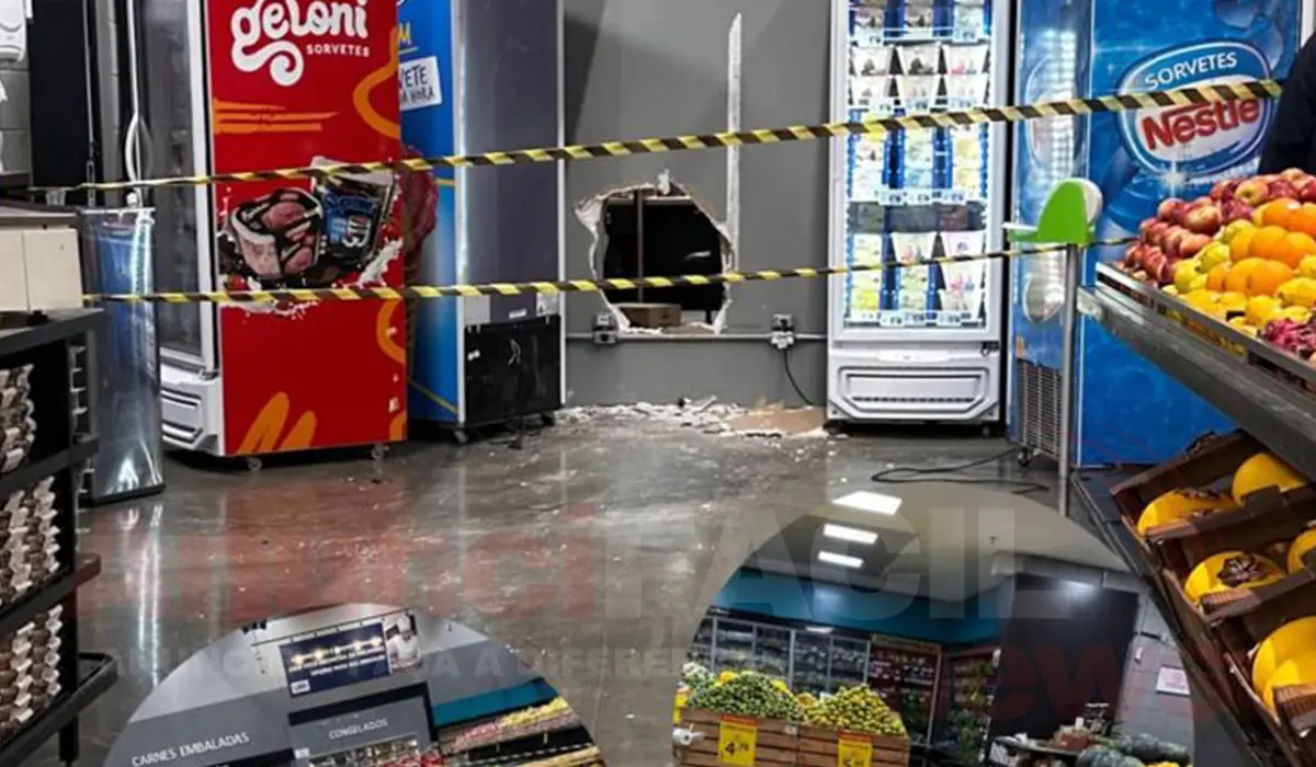 Supermercado é arrombado durante a madrugada em Cornélio Procópio