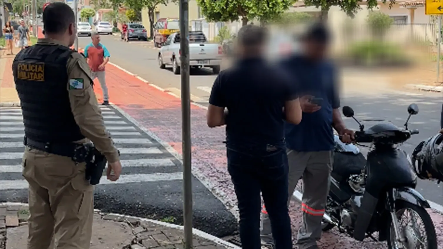 Sexto acidente do dia envolve motociclista em Cornélio Procópio