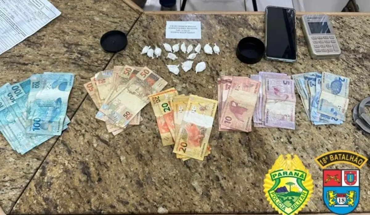 PM de Cornélio Procópio Prende Suspeito de Tráfico Drogas em Abordagem Veicular