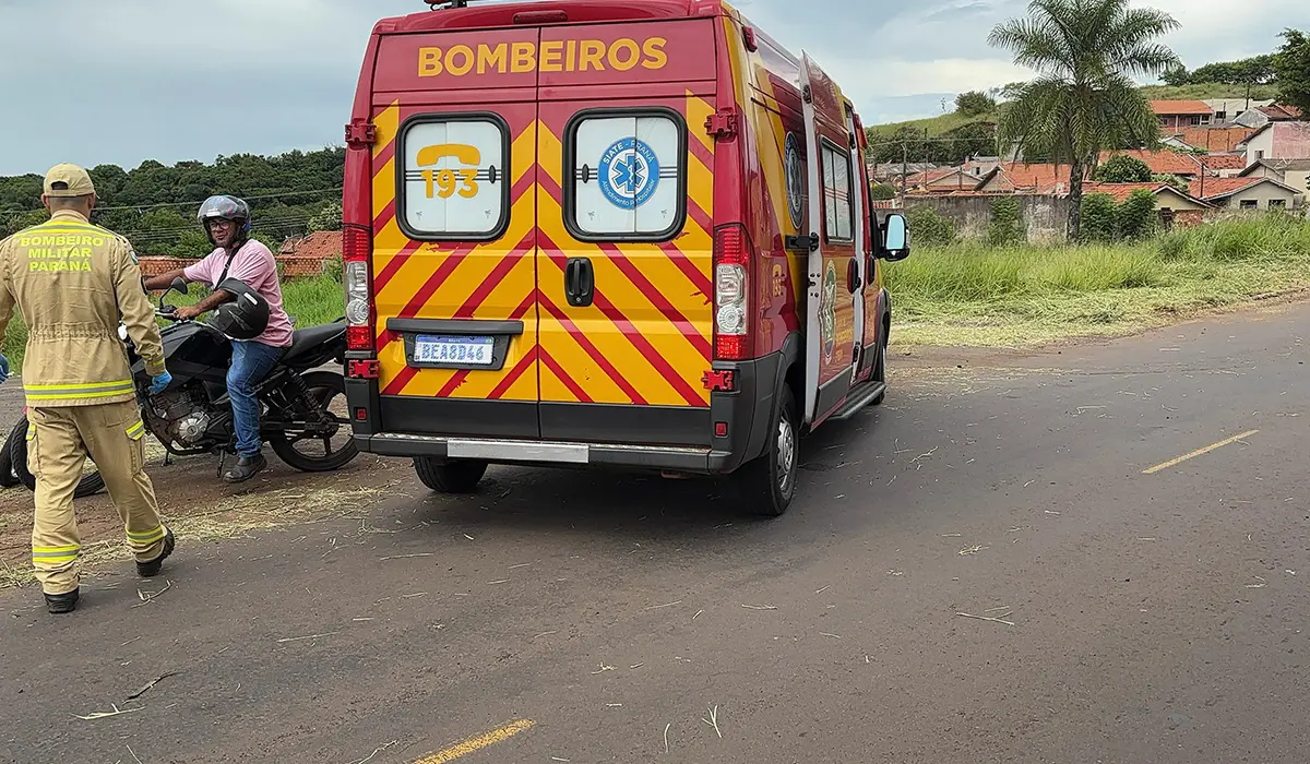 Queda de motocicleta na Avenida da Integração deixa uma vítima ferida