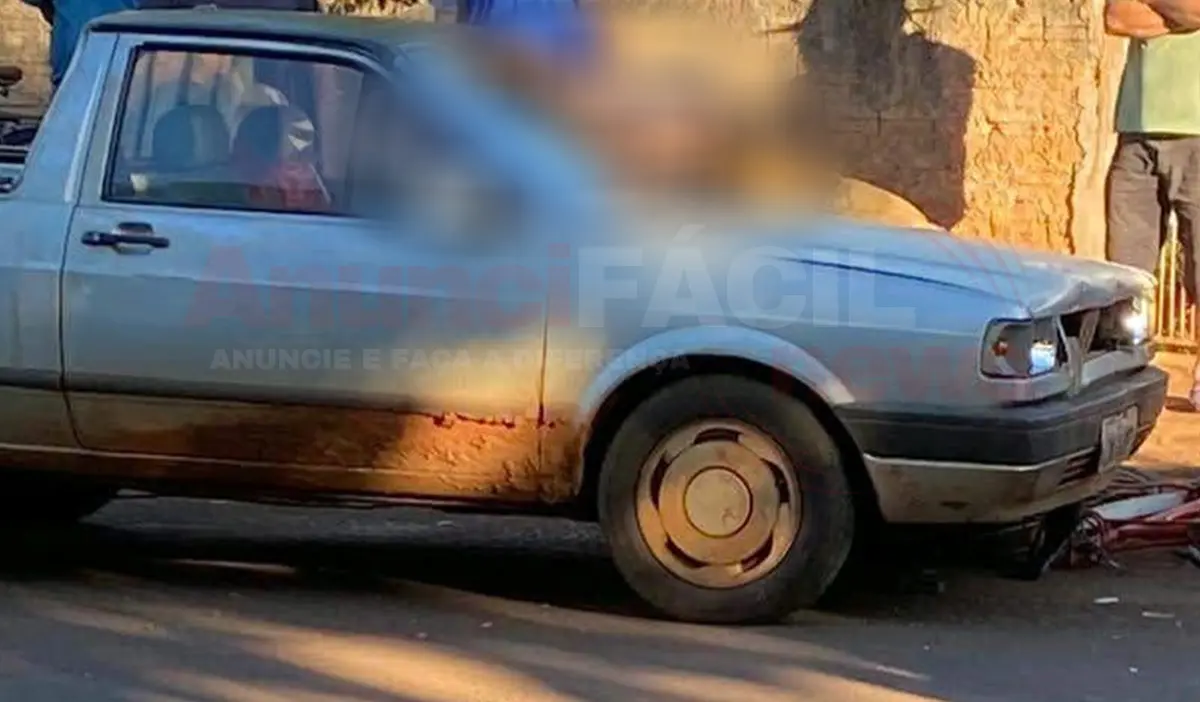IDOSO FICA GRAVEMENTE FERIDO EM ACIDENTE ENTRE BICICLETA E VEÍCULO EM URAÍ