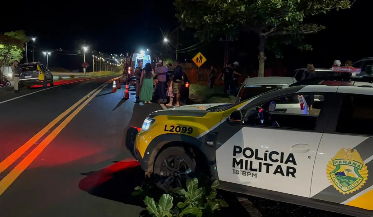IDOSO É ATROPELADO NA PR-160 EM FRENTE A UENP NA NOITE DE SÁBADO