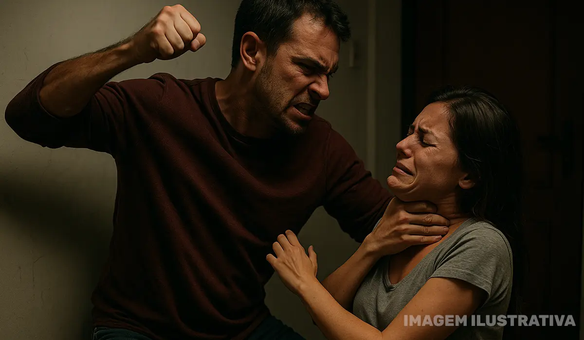 Mulher é agredida e sofre tentativa de enforcamento, marido é detido após tentar fugir em Bandeirantes