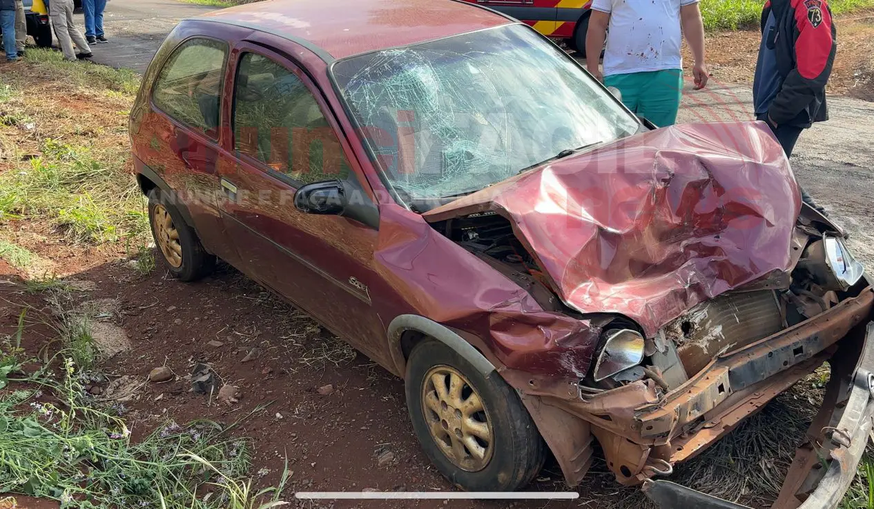 COLISÃO ENTRE VEÍCULOS NA ESTRADA PARA CONGONHAS DEIXA MULHER E CRIANÇA FERIDAS
