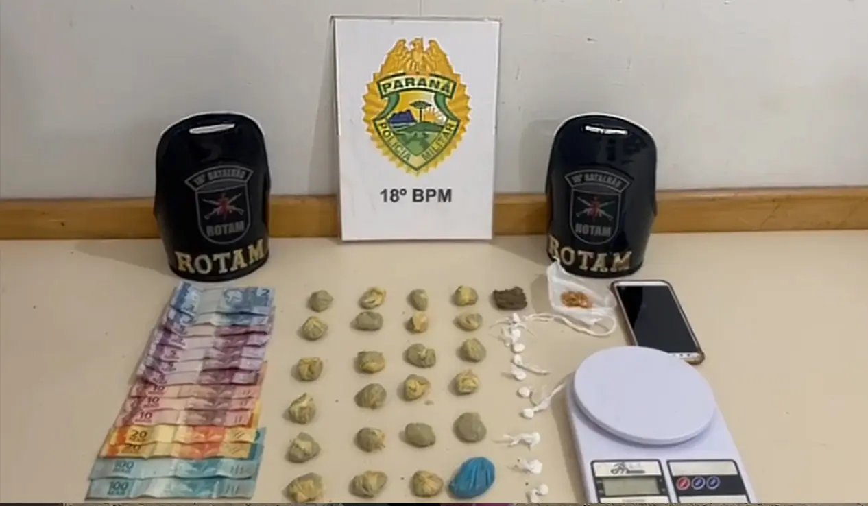 Operação policial prende tio e sobrinha por tráfico de drogas em Cornélio Procópio