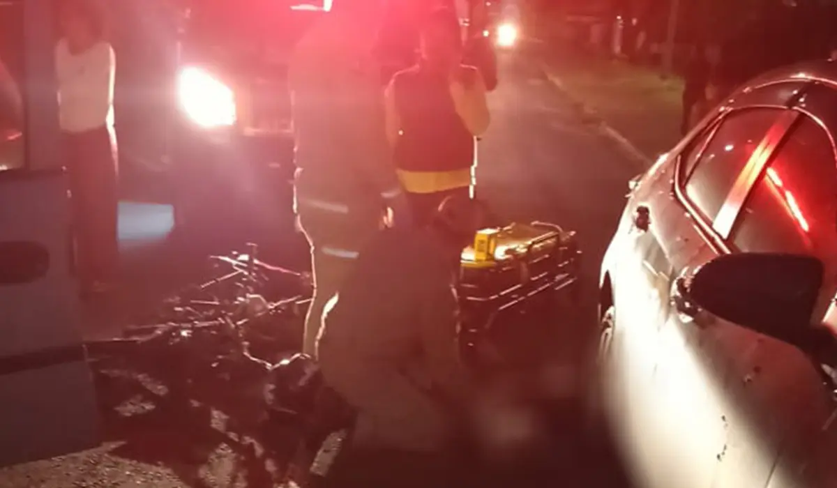 Colisão Automoto no Jardim Figueira Deixa Motociclista Ferido